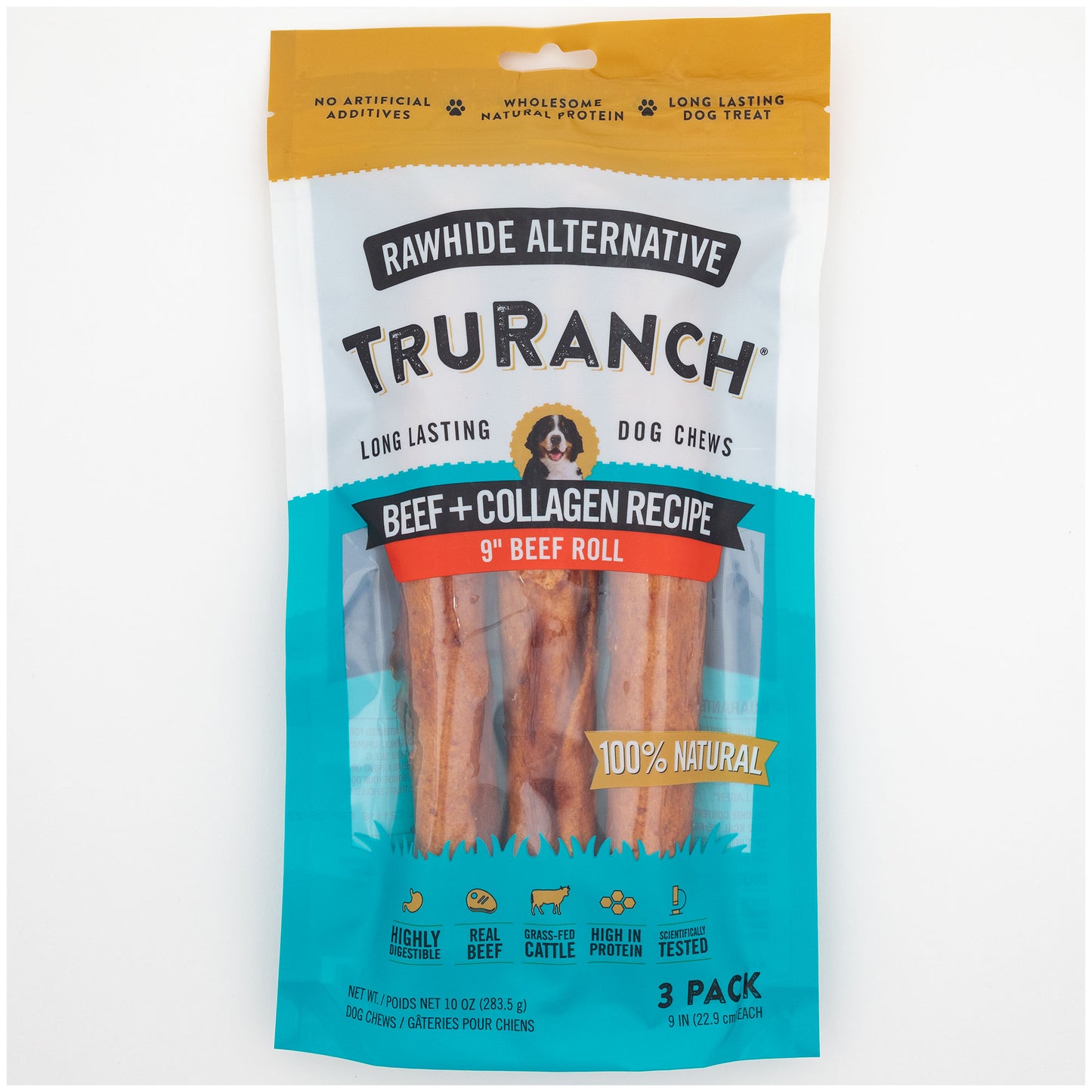 TruRanch&reg; 9-inch Collagen Roll - 3 Pack