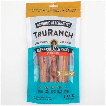 TruRanch&reg; 9-inch Collagen Roll - 3 Pack