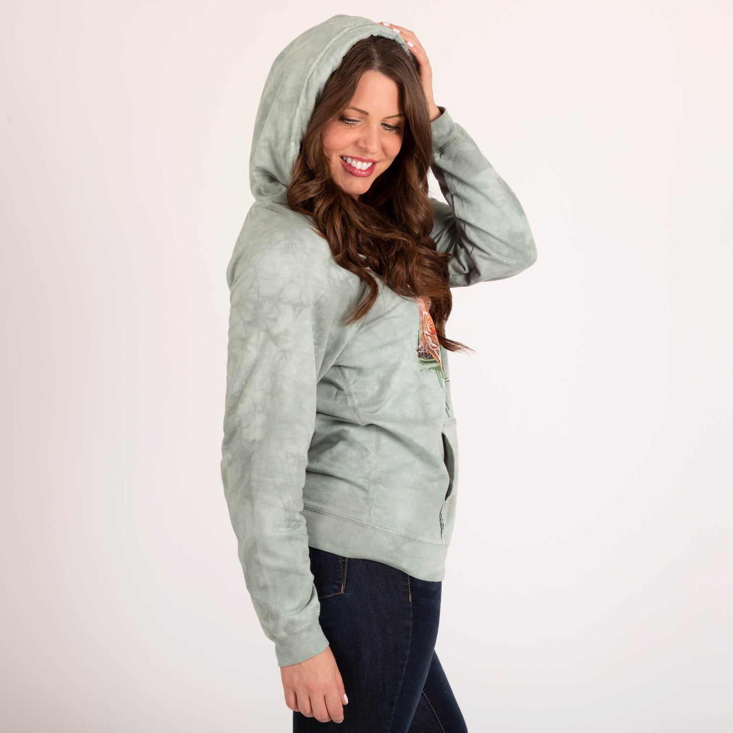 Turtle Tie-Dye Women's Pullover Hoodie