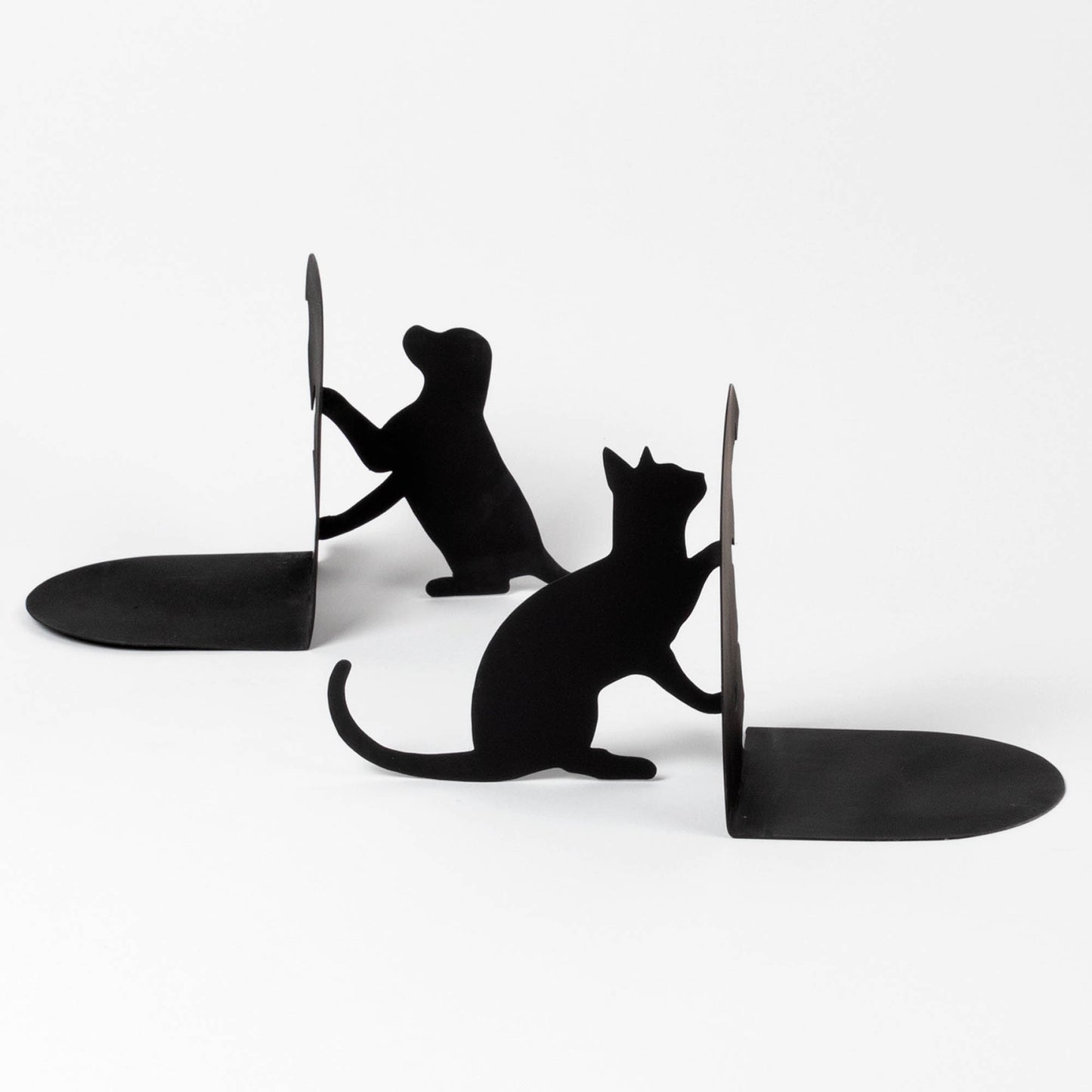 Hand Cut Pet Metal Bookends