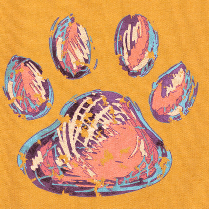 Mixed Media Paw Crewneck Sweatshirt