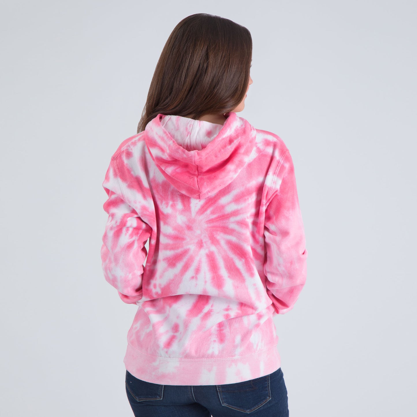 Pink Ribbon Tie-Dye Hooded Sweatshirt