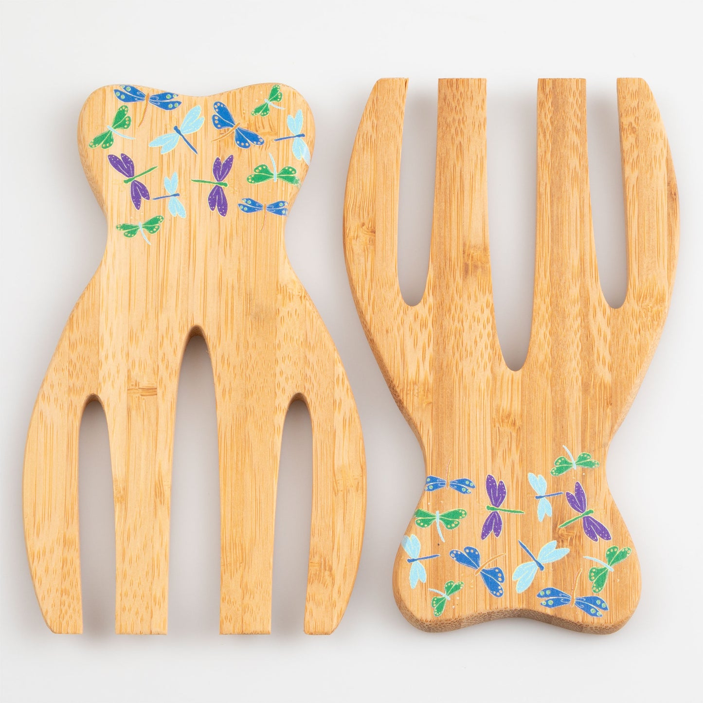 Bamboo Bear Claw Salad Serving Set