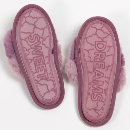 Cotton Candy Puff Slide Slippers