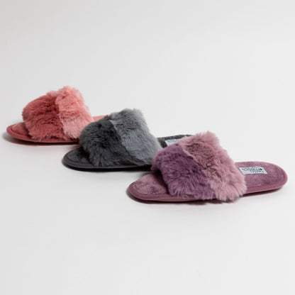 Cotton Candy Puff Slide Slippers