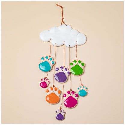 It's Raining Paws Ceramic Wind Chime