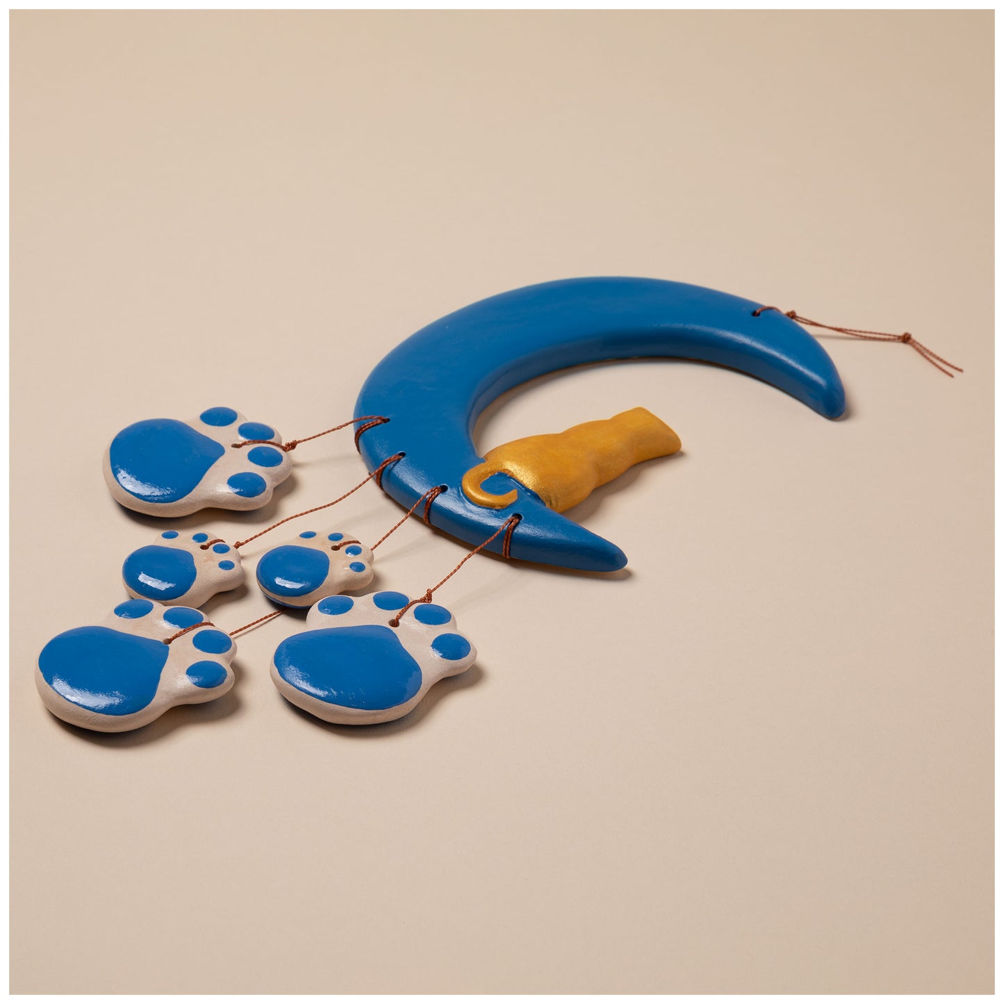 Pet Moonlight Ceramic Wind Chime