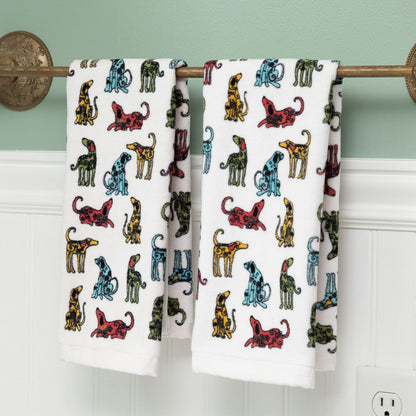 Festival Pets Hand Towel - Set of 2