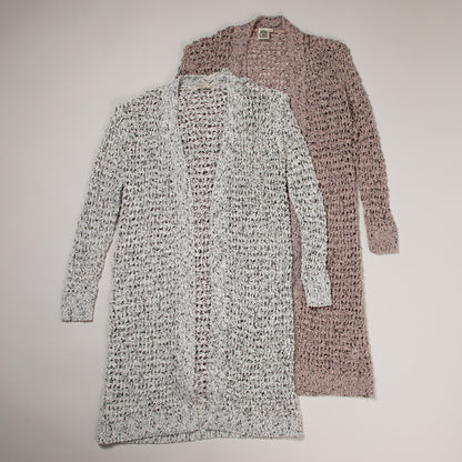 Open Weave Long Cardigan