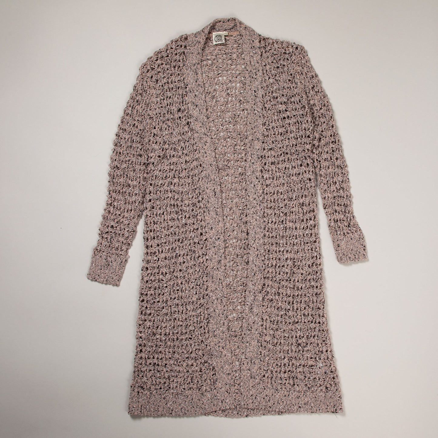 Open Weave Long Cardigan