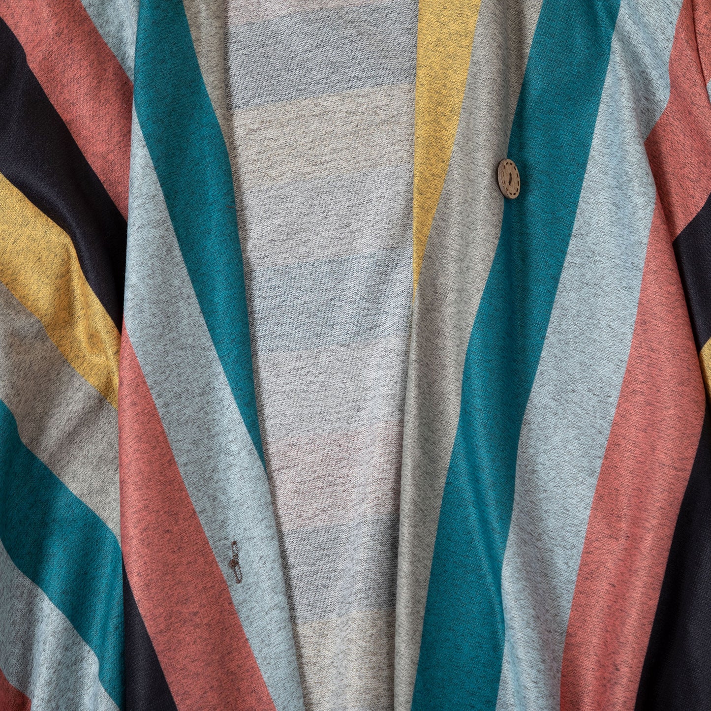 Colorful Stripes Open Cardigan