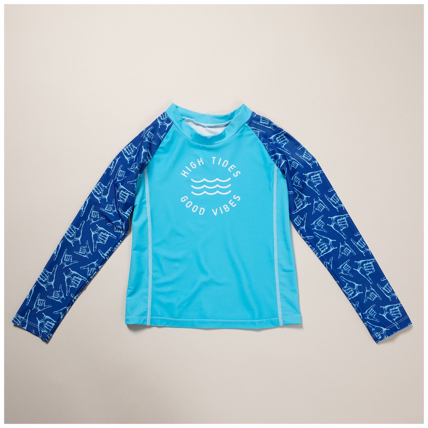 Kids Long Sleeve Rashguard Swim Shirt