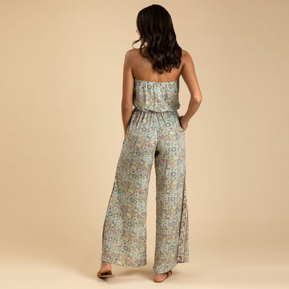 Saree Inspired Strapless Jumpsuit