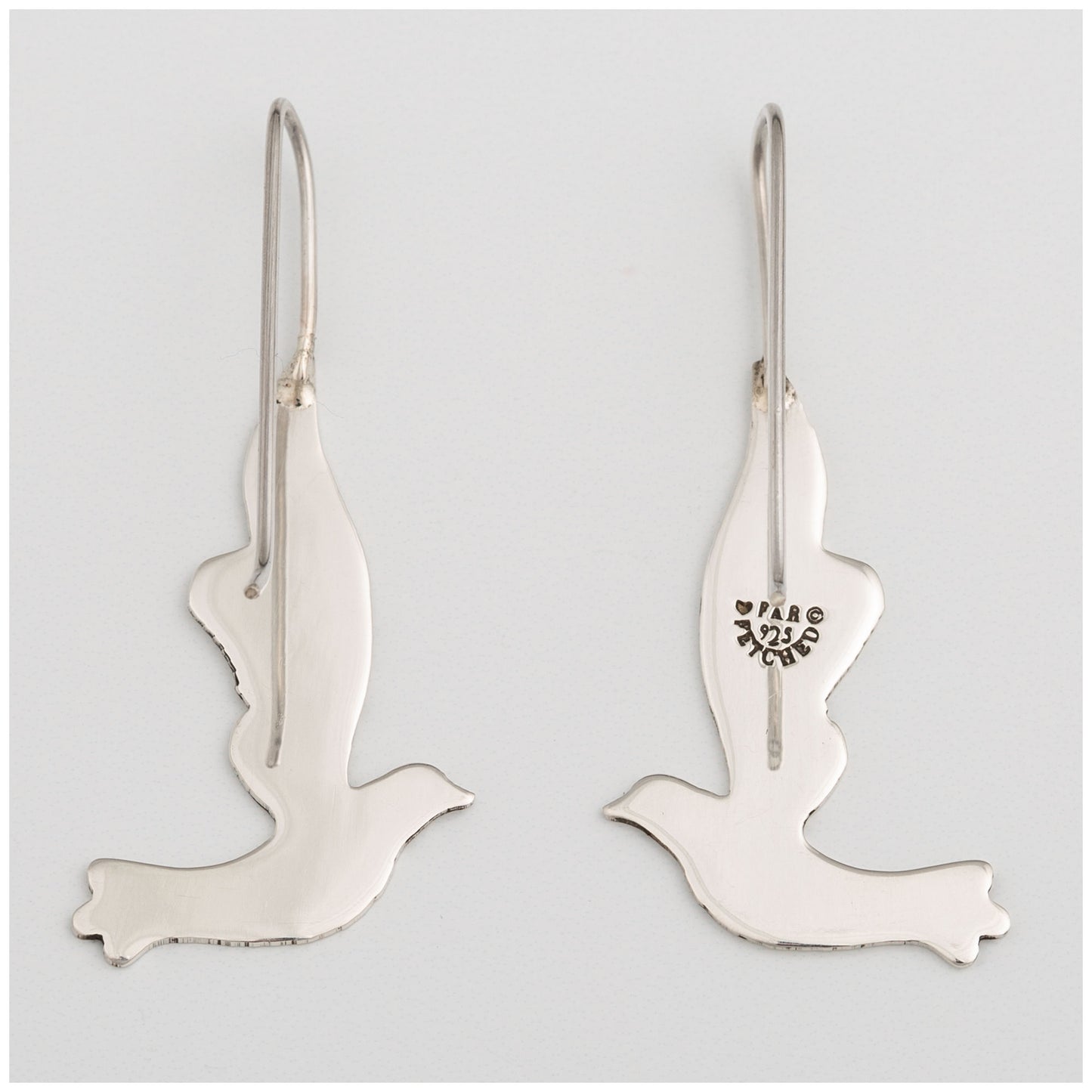 Dove Silhouette Sterling Earrings