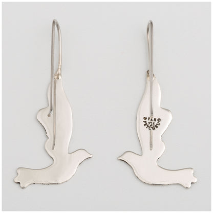 Dove Silhouette Sterling Earrings