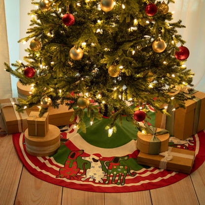 Pets & Paws Christmas Tree Skirt