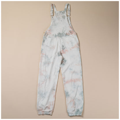 Pink Cloud Tie-Dye Overalls