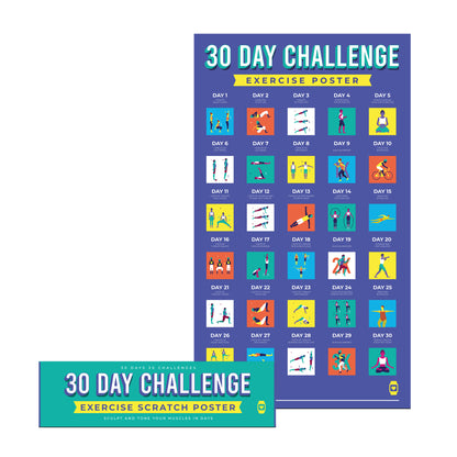 Thirty Day Challenge Scratch Poster