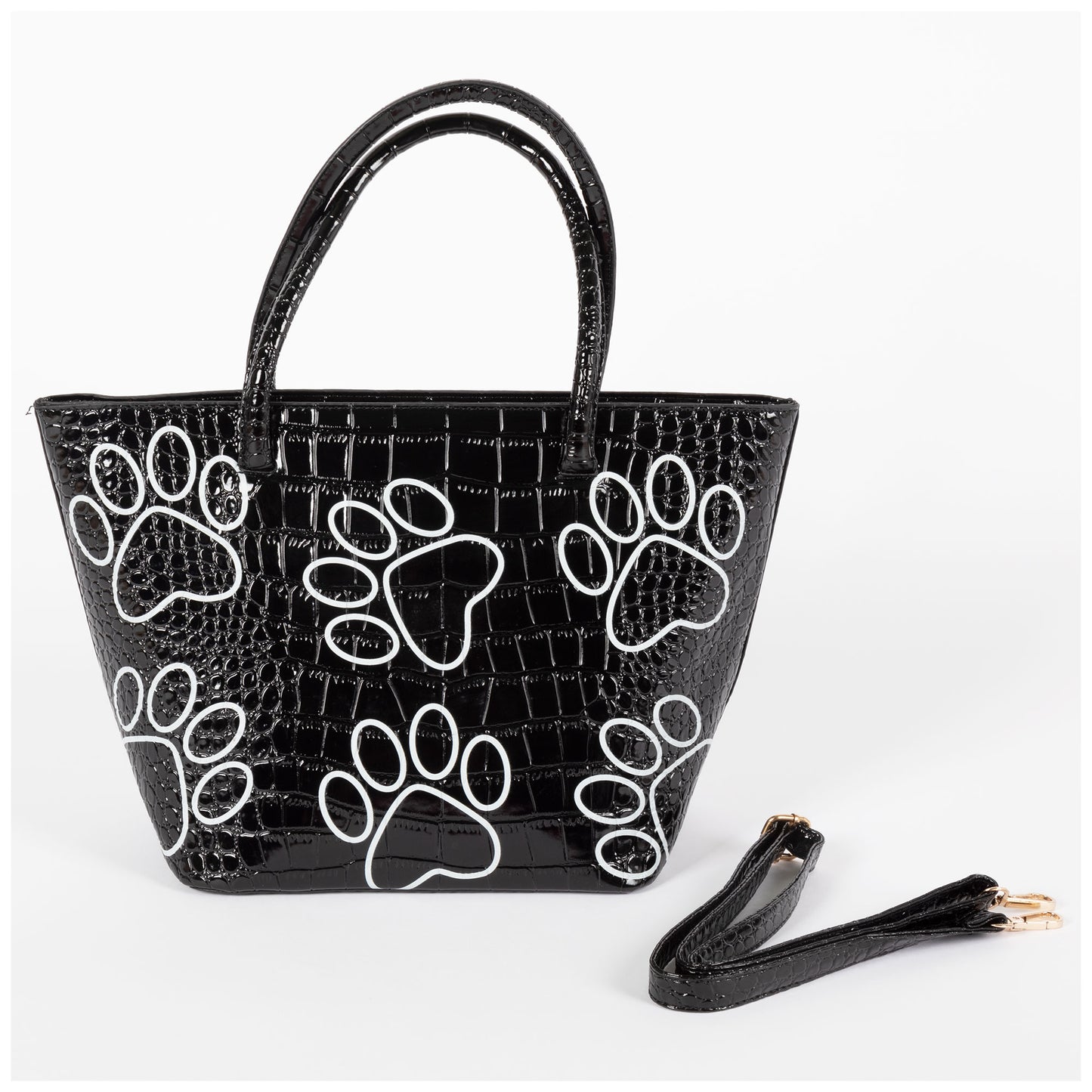 Patterned Paw Handbag