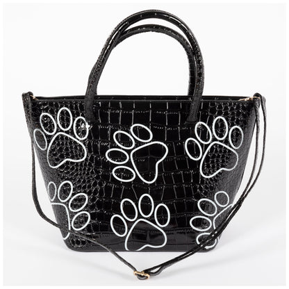 Patterned Paw Handbag