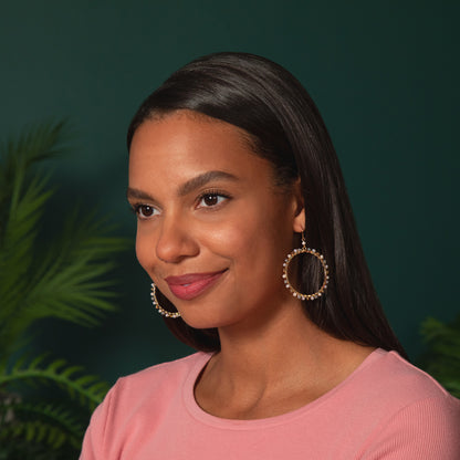 Gold-Plated Bohemian Crystal Earrings