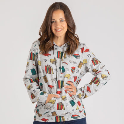 Adorable Print Terry Hoodie