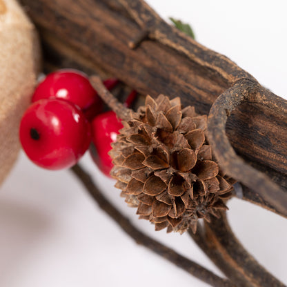 Recycled Driftwood Bird on a Branch Ornament