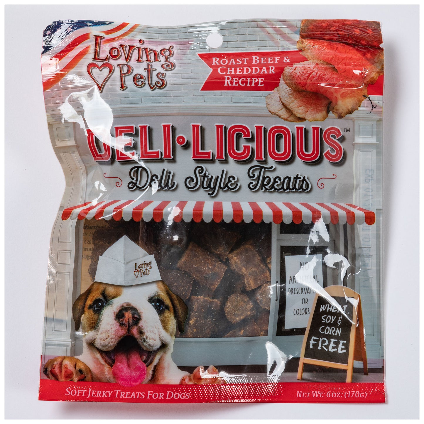 Loving Pets&reg; Deli-Licious Roast Beef & Cheddar Recipe Dog Treats