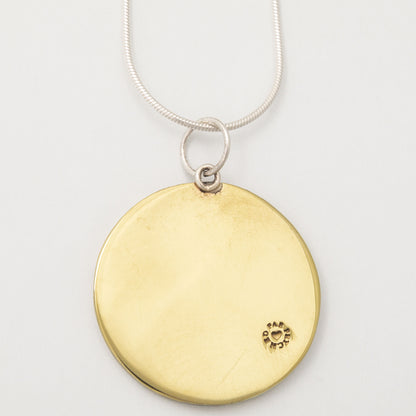 Cute Dog Moonlight Sterling Necklace