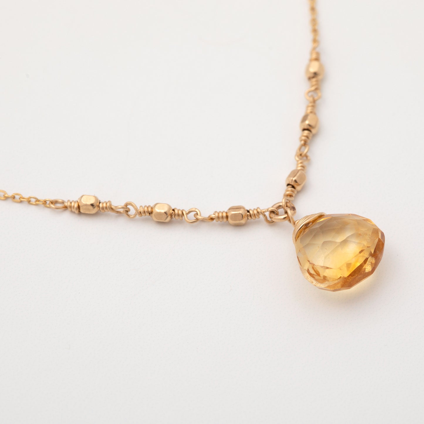 Gold Filled Necklace with Gemstone