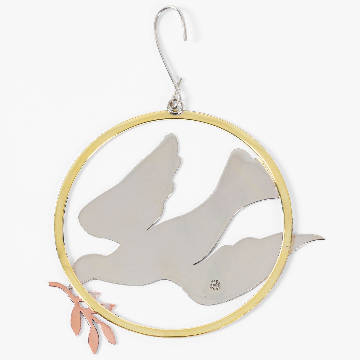 Peace Dove Mixed Metal Ornament