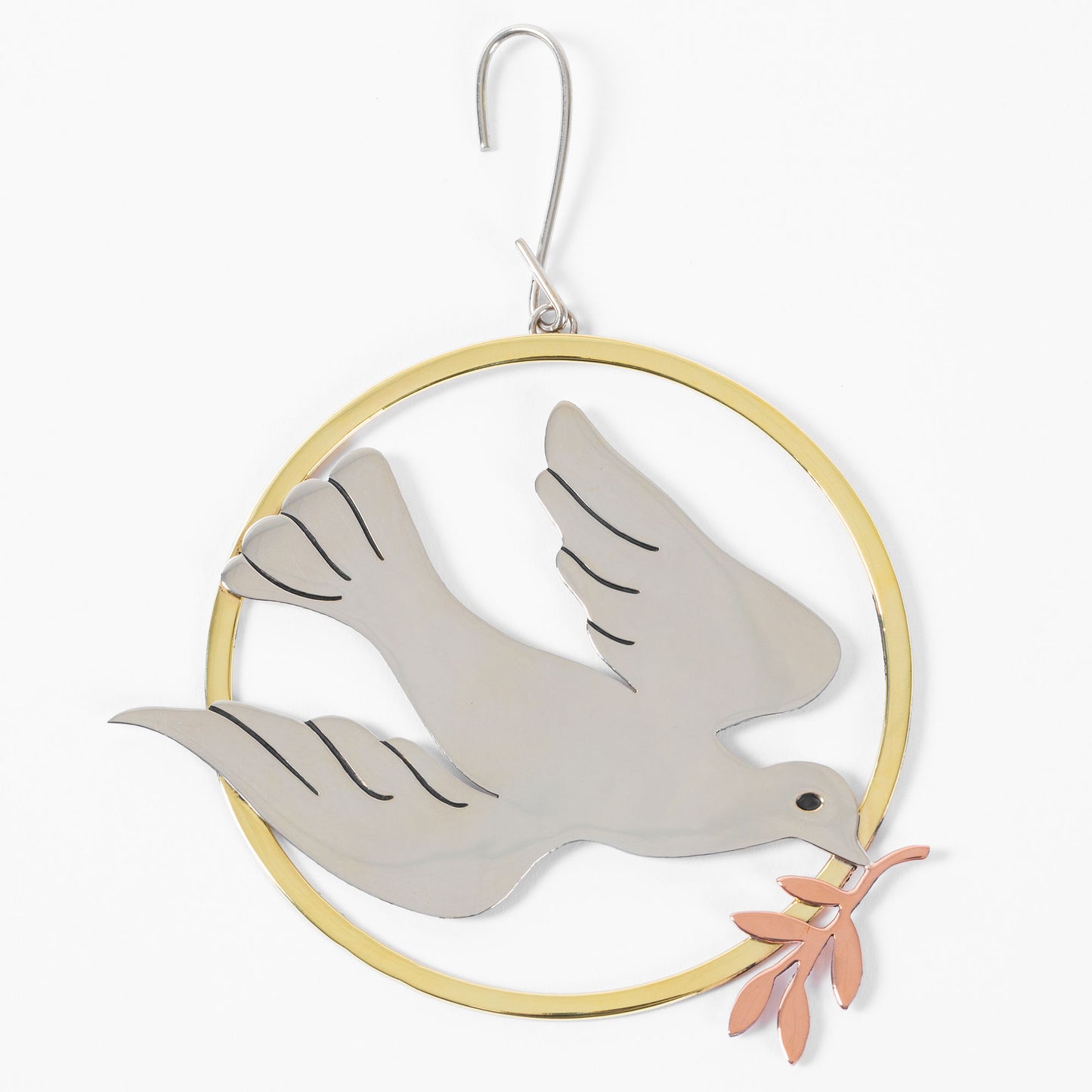 Peace Dove Mixed Metal Ornament