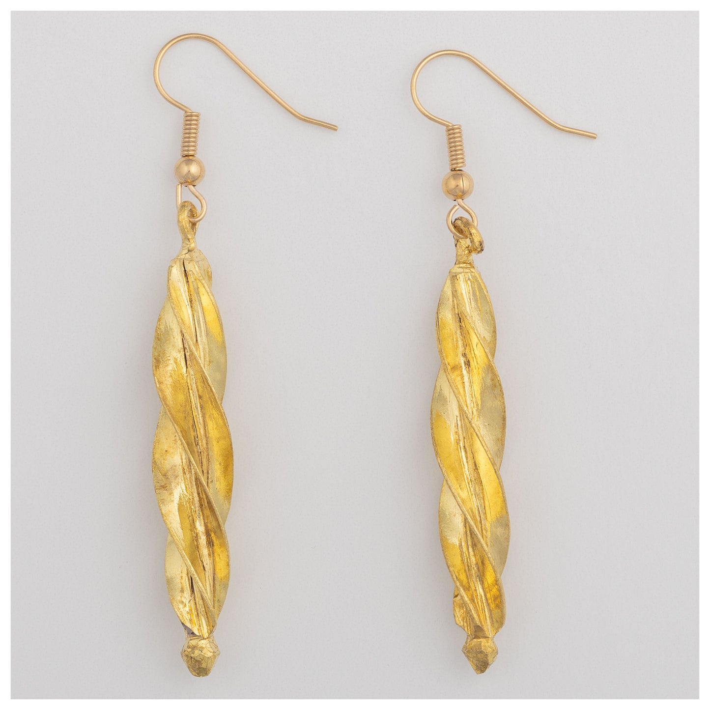 Fulani Spiral Djenne Drop Earrings