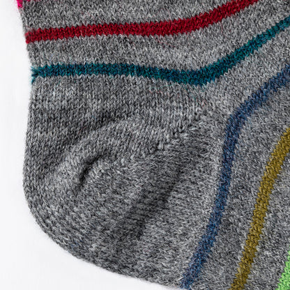 Multicolor Stripes Alpaca Socks