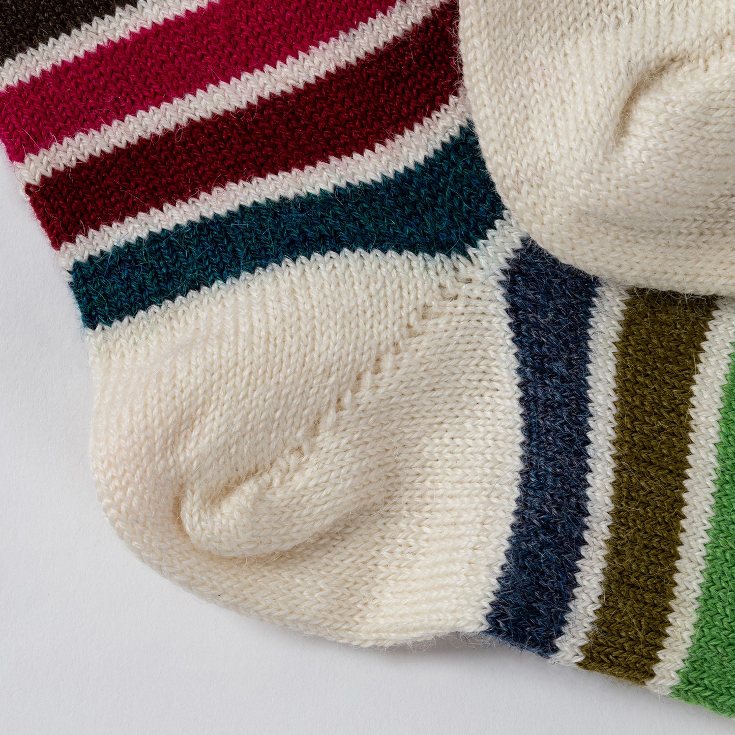 Multicolor Stripes Alpaca Socks