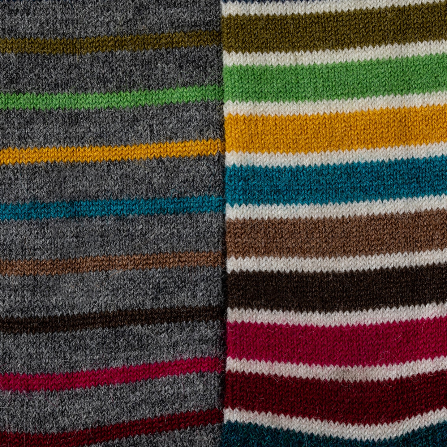 Multicolor Stripes Alpaca Socks