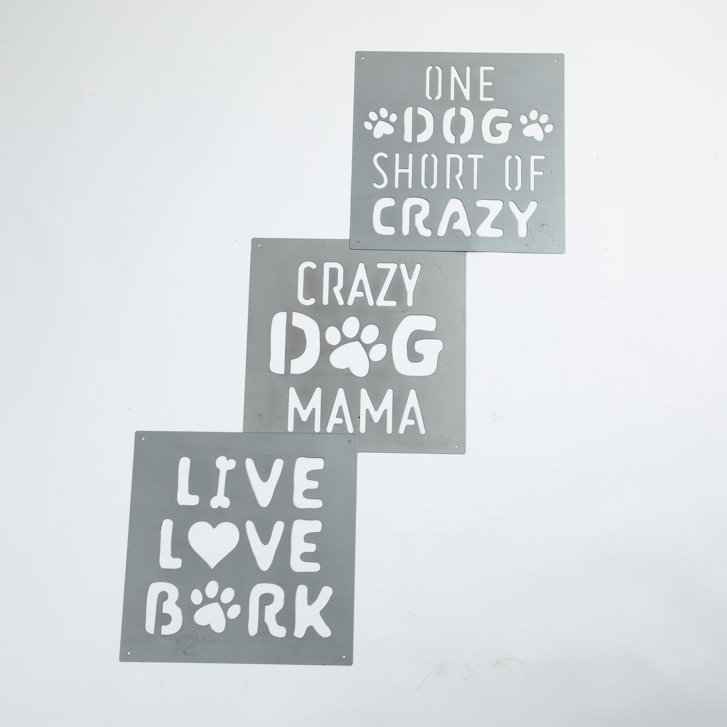 Laser Cut Dog Lover Outdoor Wall Decor