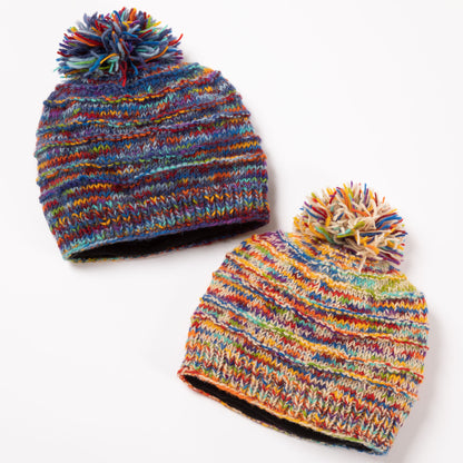 Space-Dye Hand Knit Wool Hat