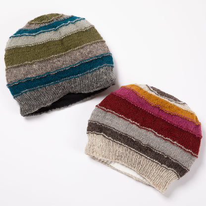 Bold Stripes Hand Knit Hat