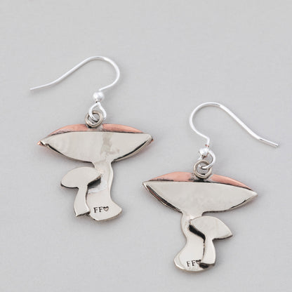 Mushrooms Mixed Metal Earrings