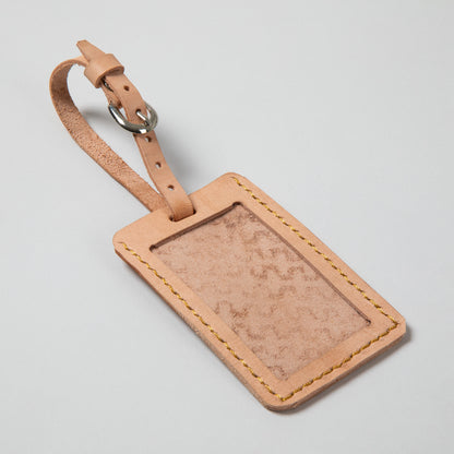 Iraqi Leather Luggage Tag