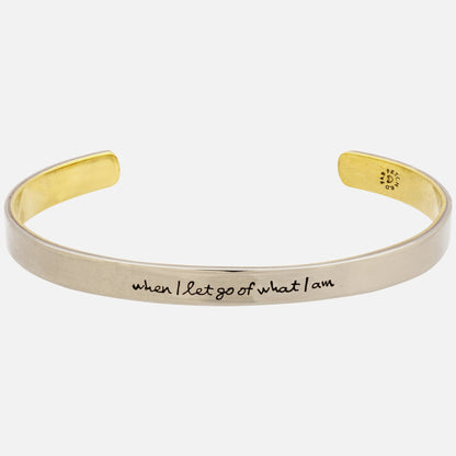 When I Let Go... Mixed Metals Cuff Bracelet