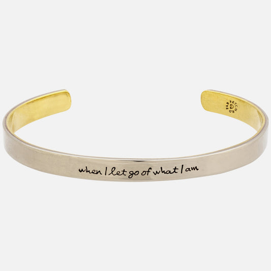 When I Let Go... Mixed Metals Cuff Bracelet