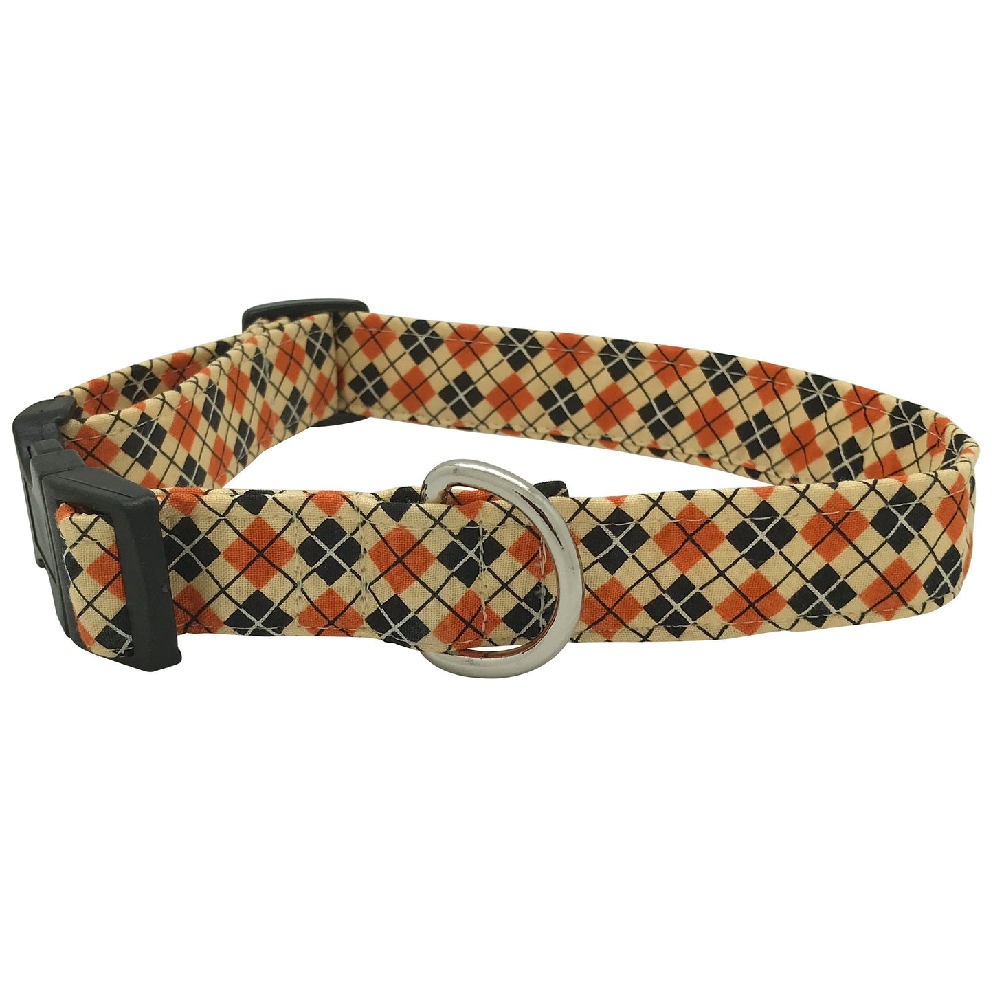 Halloween Argyle Dog Collar