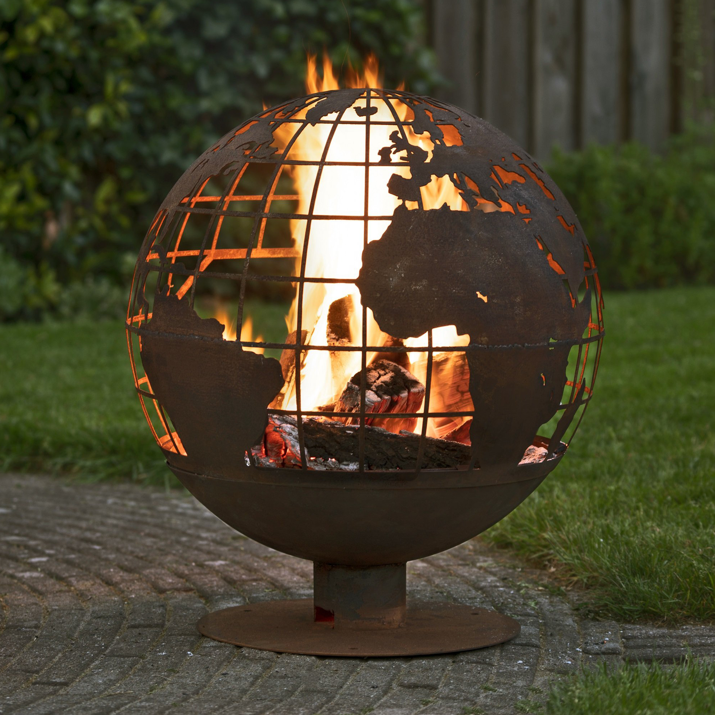 Rust Finish Earth Fire Sphere