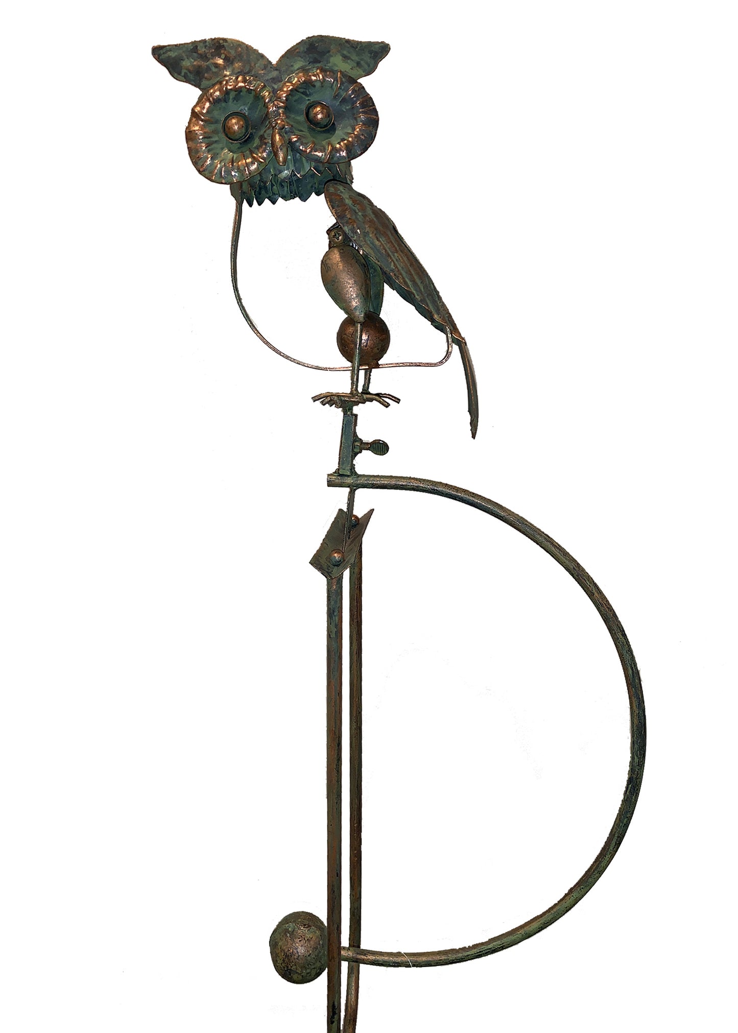 Metal Owl Rocker Stake