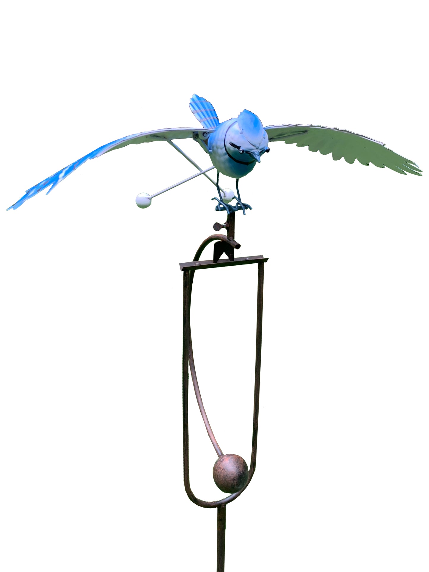 Metal Blue Jay Rocker Stake