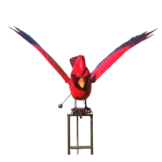 Metal Cardinal Rocker, Large