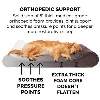 Minky Plush & Velvet Luxe Lounger Pet Bed