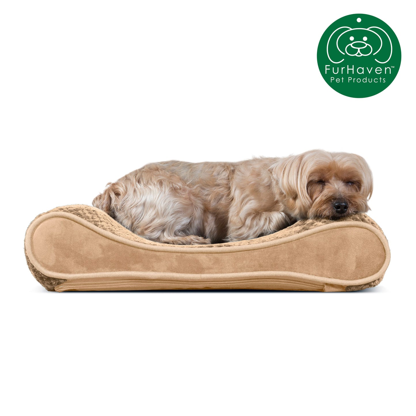 Minky Plush & Velvet Luxe Lounger Pet Bed